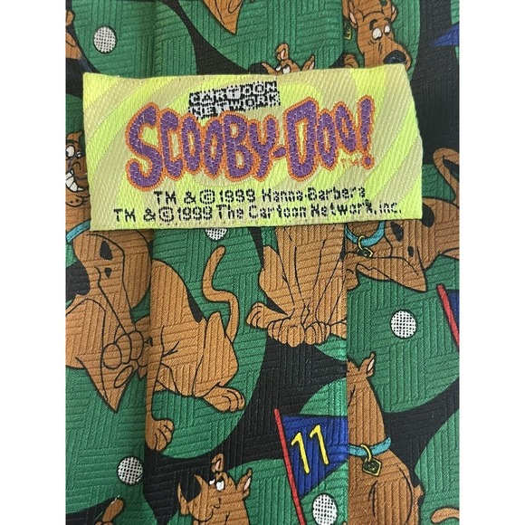 Scooby-Doo Cartoon‎ Network 1999 Golfing Necktie 57" - Picture 2 of 6